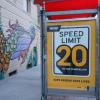 The City’s first neighborhood wide 20 mph zone—reducing speed limits in the Tenderloin