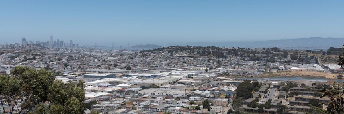 Arial photo of Bayview-Hunters Point