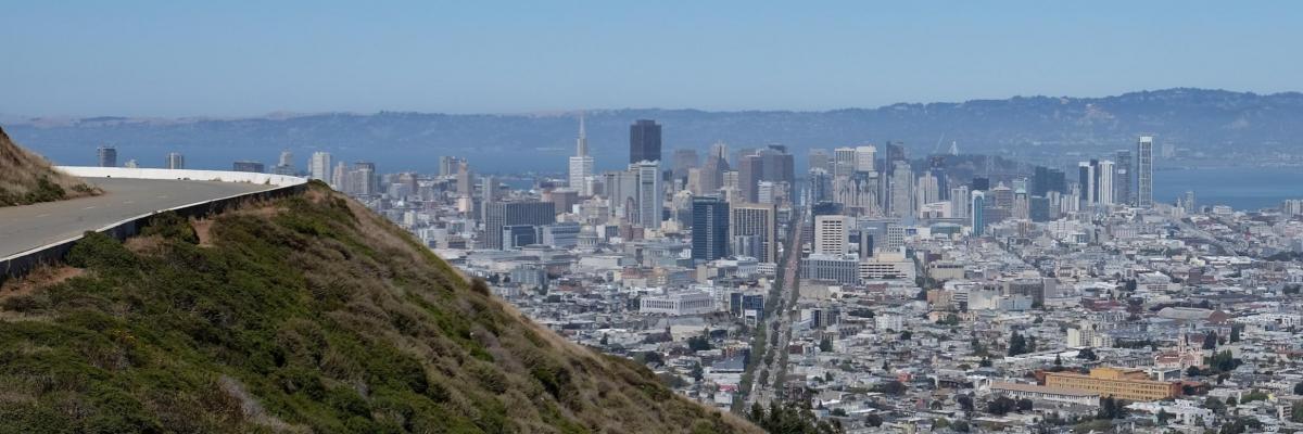 Twin Peaks overlooking San Francisco