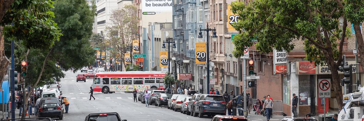 Street view of Hyde at Ellis, southbound