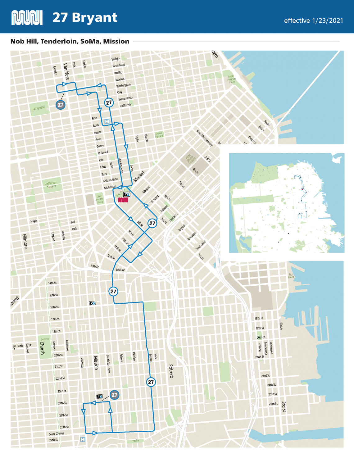 Map of 27 Bryant effective 1/23/2021