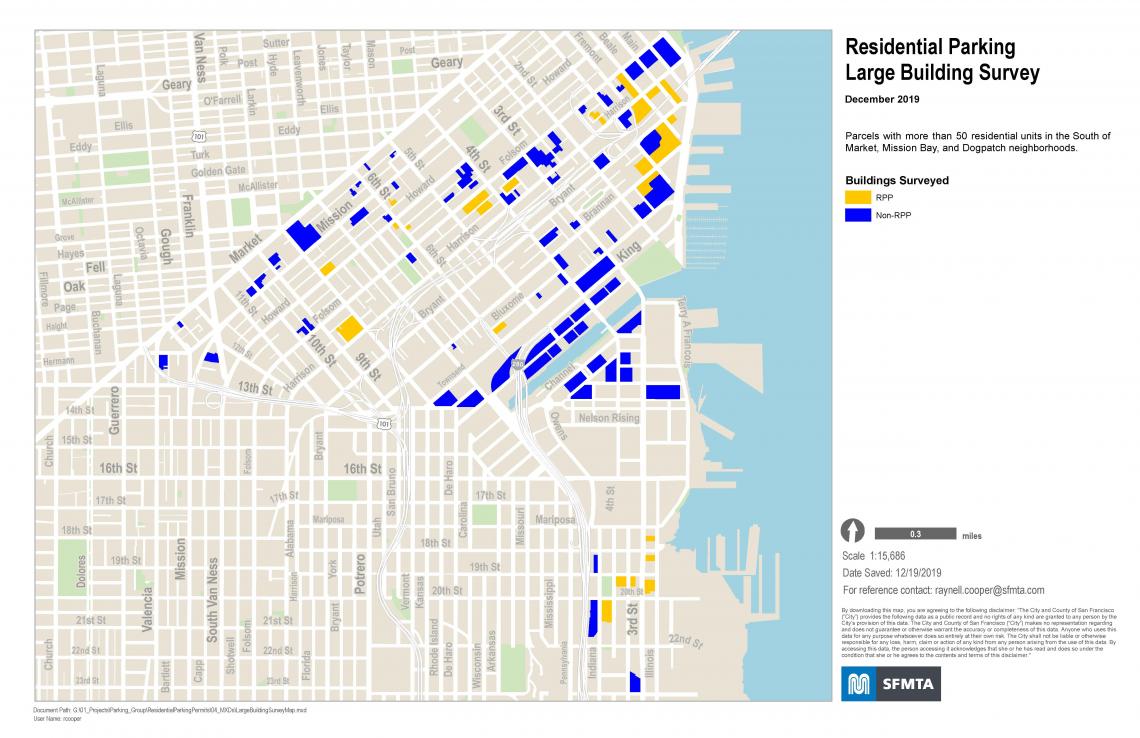 High Density HousingImpact on Neighborhood Parking map SFMTA