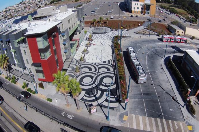 Image of Unity Plaza from above