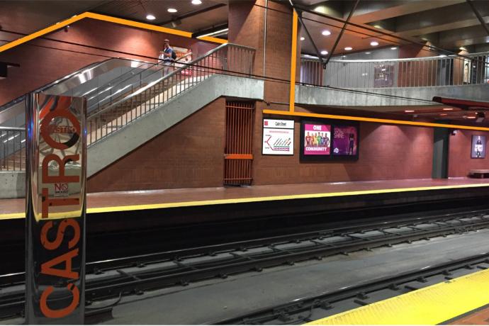 mock-up of Castro platform and mezzanine