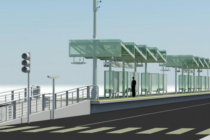 Basic rendering of the platform