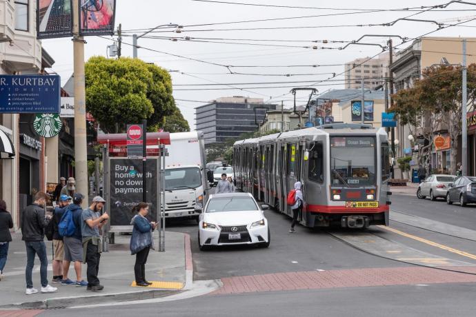 N Judah at Irving St and 9th Ave