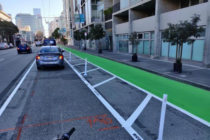 parking protected bike lane 