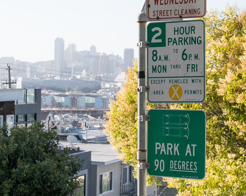 residential parking permit sign