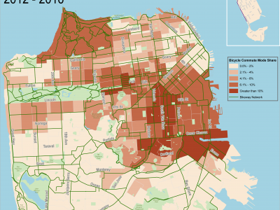 ACS Bicycle Commute Mode Share 2012-2016