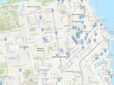 Image of San francisco taxi stand locations