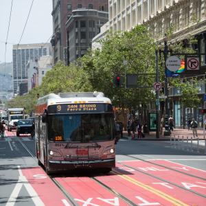 9 San Bruno bus on Market Street