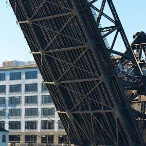 Image of Third Street Bridge in the raised position 