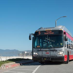 A new 40 ft trolley down by the beach.