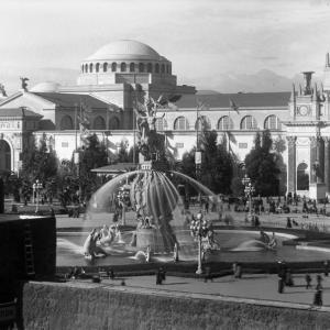 view of 1912 PPIE fair buildings