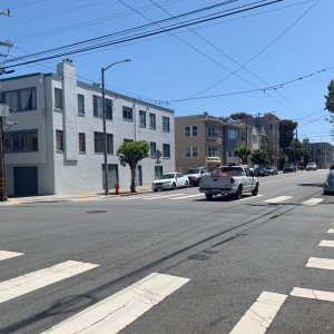 California Street at an intersection 