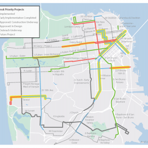 Transit Priority Projects Map