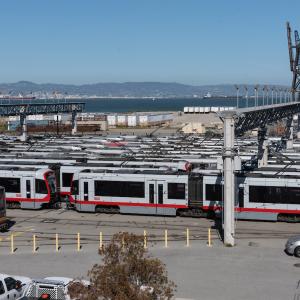 Muni Metro East Facility facing east