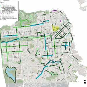 Slow Streets network map