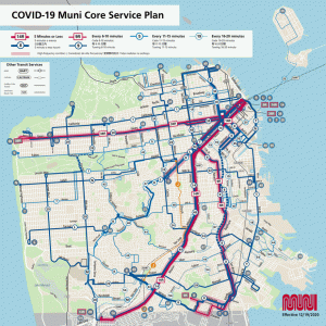 Graphic of the December 19 core service map
