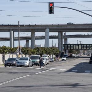 Photo of Evans Avenue near freeway overpass