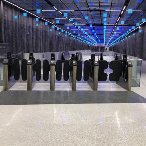 new faregates ready at Central Subway station