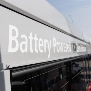 Battery Electric Bus at Woods Station