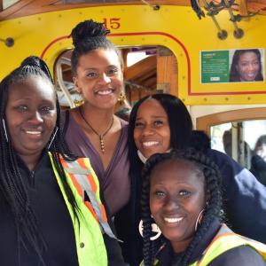 Photo of four African American female SFMTA staff