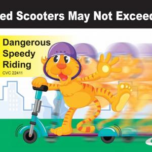 Scooter may not exceed 15 mph