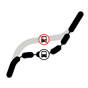 Muni Bus reroute icon