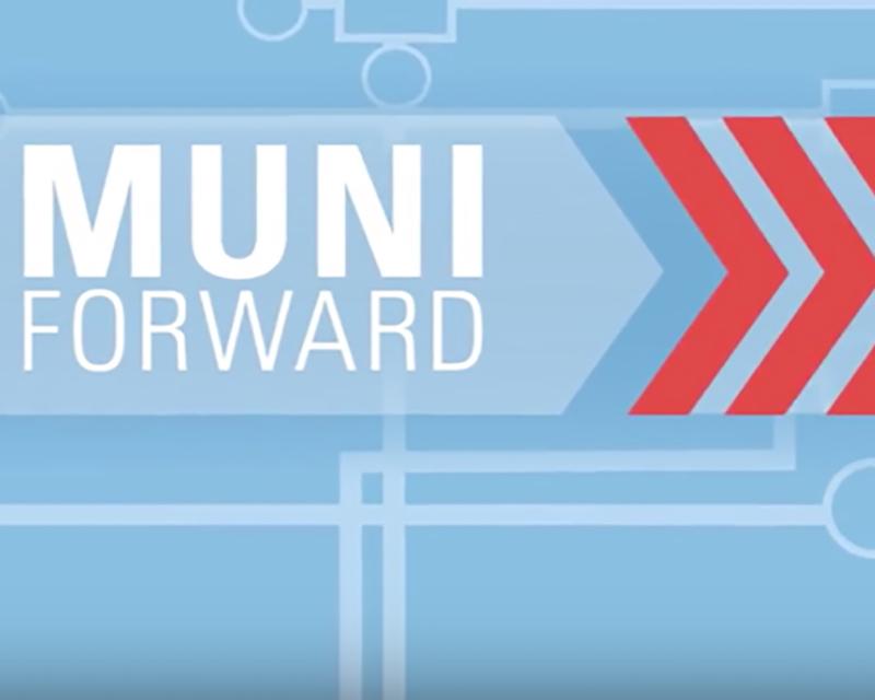 graphic of Muni Forward advertisement