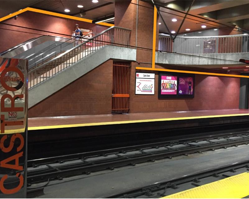 mock-up of Castro platform and mezzanine
