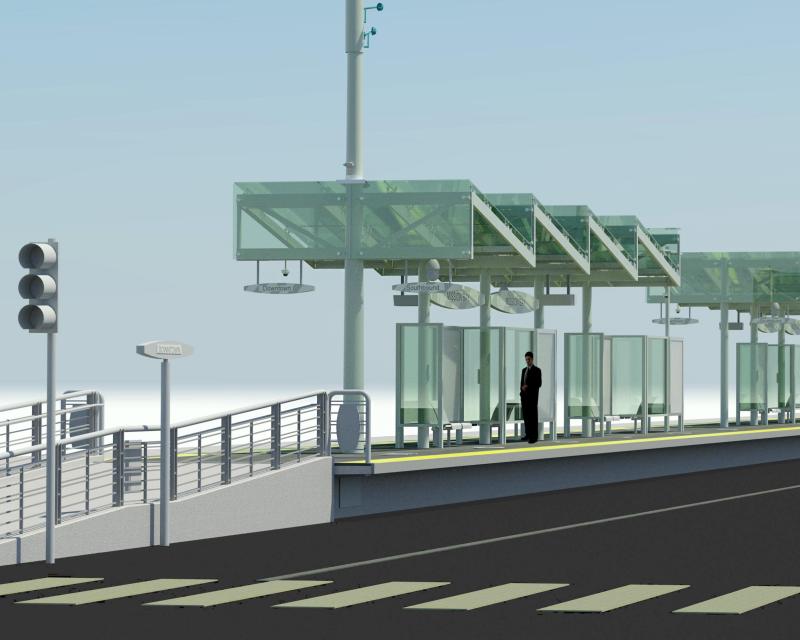 Basic rendering of the platform